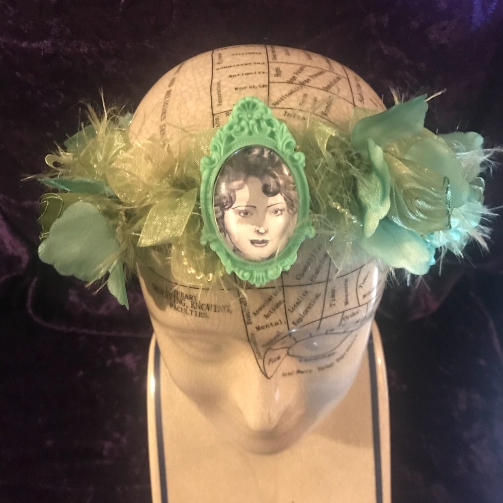 Handmade Clara Bow Floral Headband